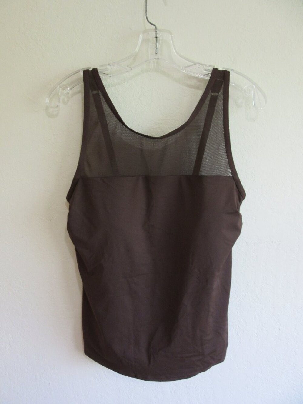 Lands End Brown 14 Tankini Swim Top-NWT